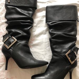 Karen Millen leather heeled boots